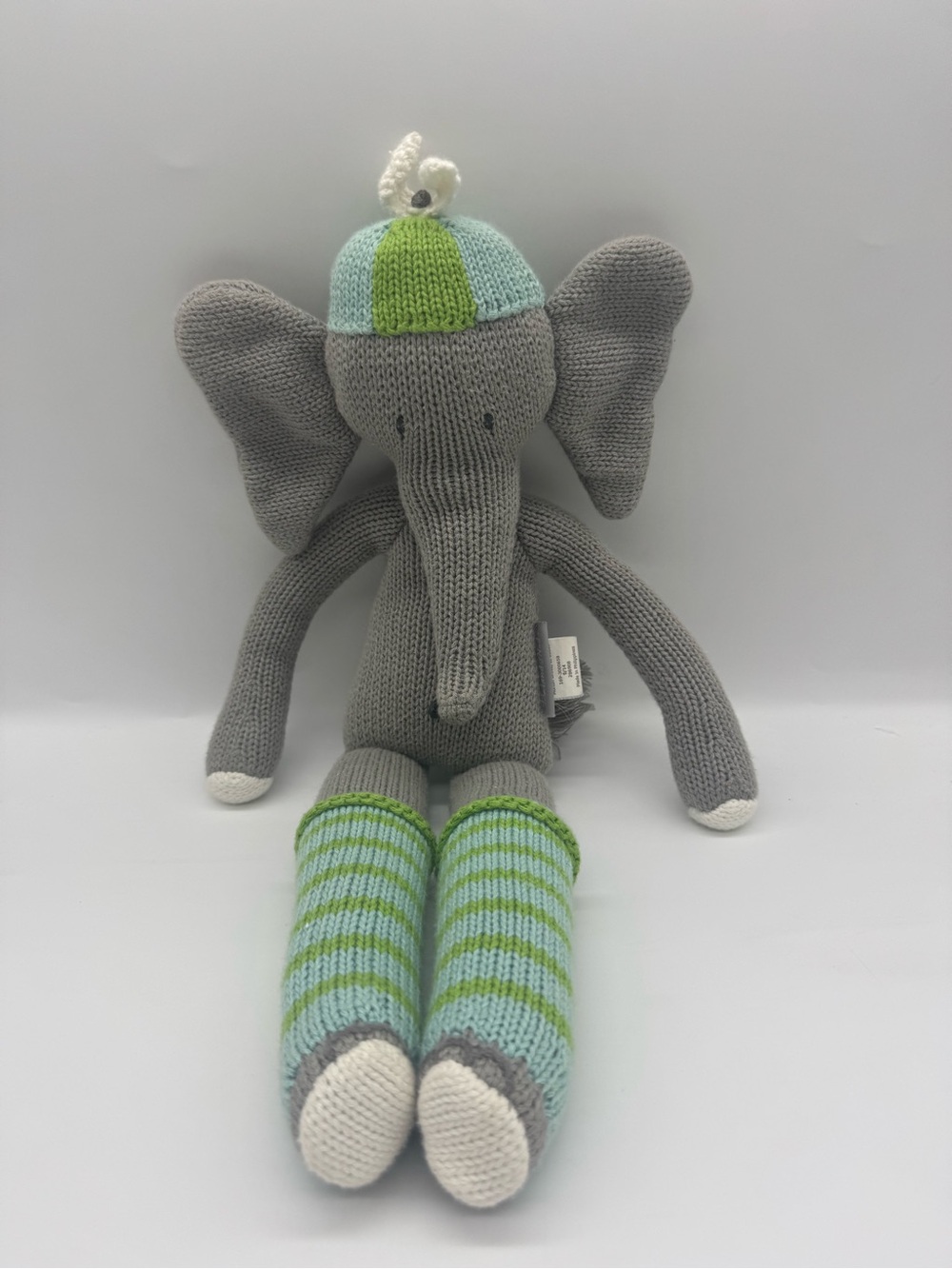 The Land of Nod Knit 17” Elephant Plush Doll